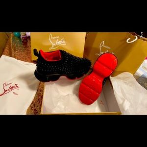 Louboutin Spike Sock Woman size 39/8.5 ONLY $500!!